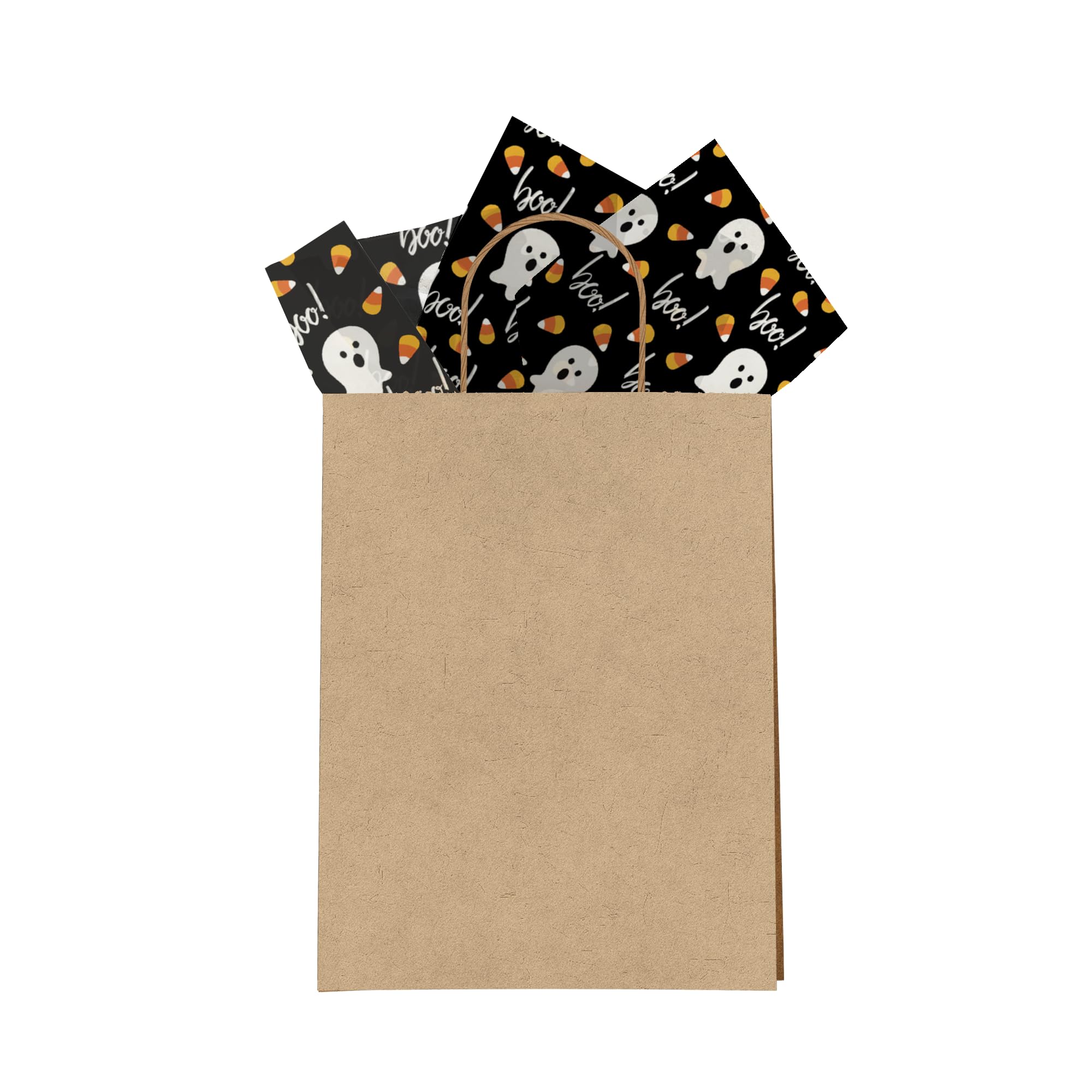 Halloween Ghosts Printed Tissue Paper - Tissue Paper for Gift Bags - Gift Bag Wrapping Paper - Gift Wrapping Paper - Holiday Tissue Paper - Fall Tissue Paper | 24 Sheets 20" x 30"