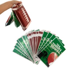 lyk 30pcs football goodie bags with 3 styles football party favors bag treat candy bags football themed gift bags for birthday kids party supples