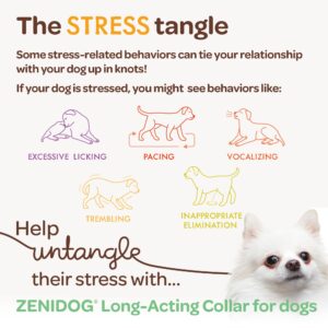 Dog Calming Collar with Pheromones - Zenidog Long-Acting Collar, Dog Calming Pheromone Collar, Long-Acting Pheromones for Dogs, Calming Collar, Dog Calming, Calming Collar for Dogs (Large Dogs)