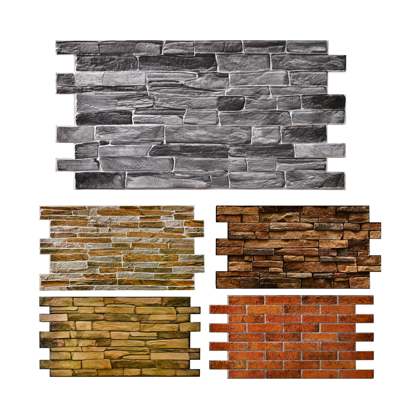 Finecraft Decor 10pcs (53sqft) 3D Wall Panels for Interior Decor: Perfect for Kitchen Backsplash Bathrooms, Living Rooms, Offices