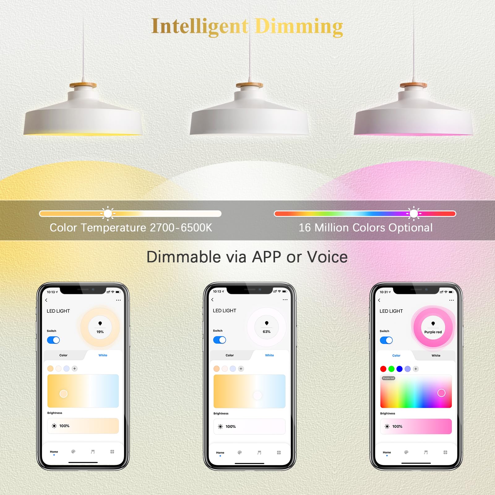 DiCUNO MR16 Smart Bulb Alexa, RGBCW Color Changing GU5.3 Light Bulb Compatible with Google Home, Dimmable with App, AC/DC 12V, 110° Beam Angle 40W 400LM, 2.4GHz WiFi, Landscape Light, 4-Pack