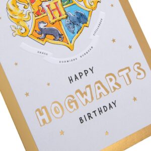 Hallmark Birthday Card - Harry Potter Hogwarts House Crest Design