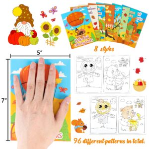 90shine 24PCS Fall Coloring Books for Kids, Thanksgiving Party Favors in Bulk Goodie Bag Stuffers Ages 2-4 3-5 4-8