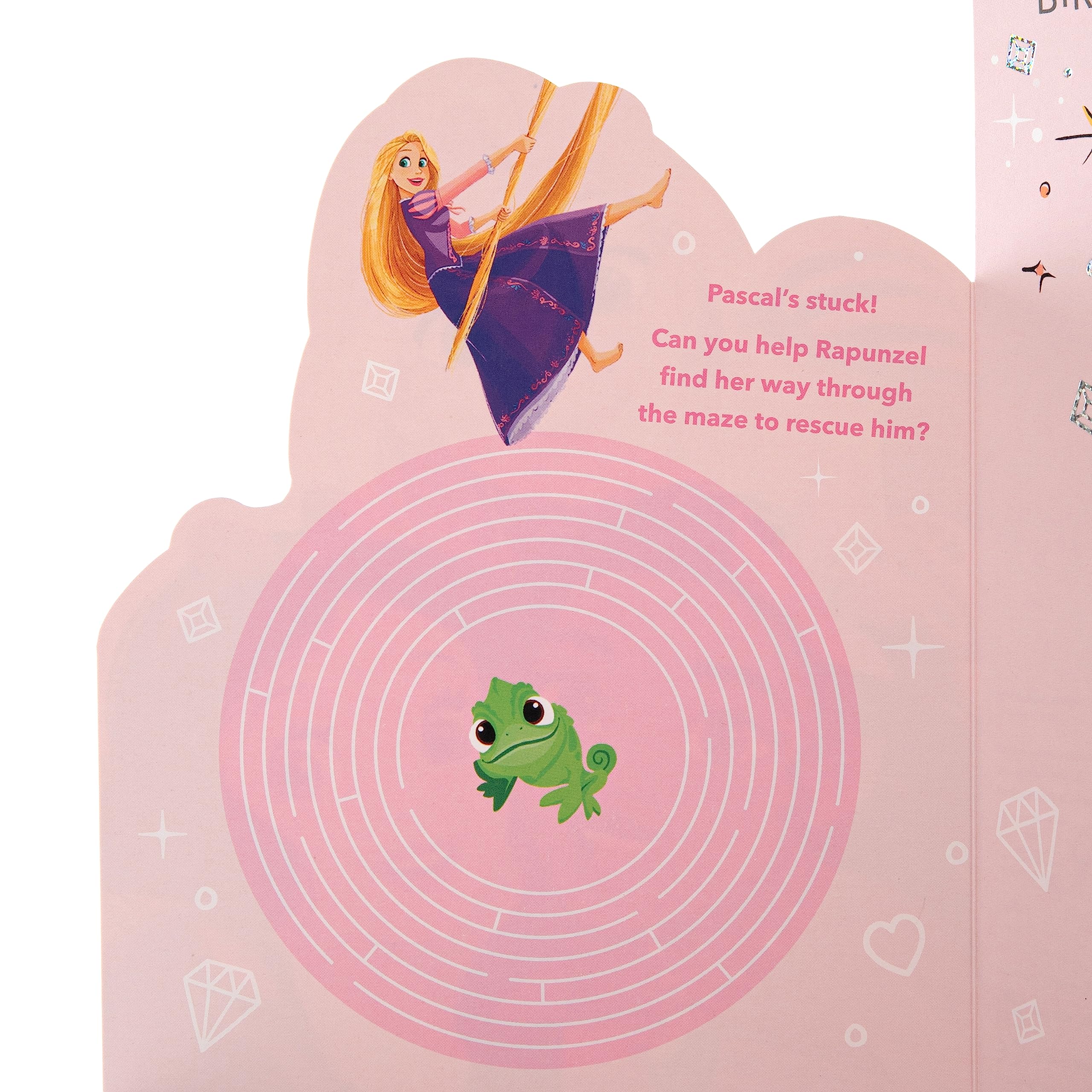 Hallmark Birthday Card for Sister - Disney Princesses Design with Activity