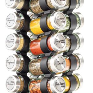 Orii 20 Jar Stainless Steel Rotating Spice Rack