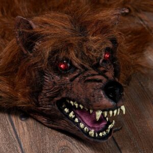 Seasons Brown Werewolf Rug with Light and Sound Decoration | Decorations Standard