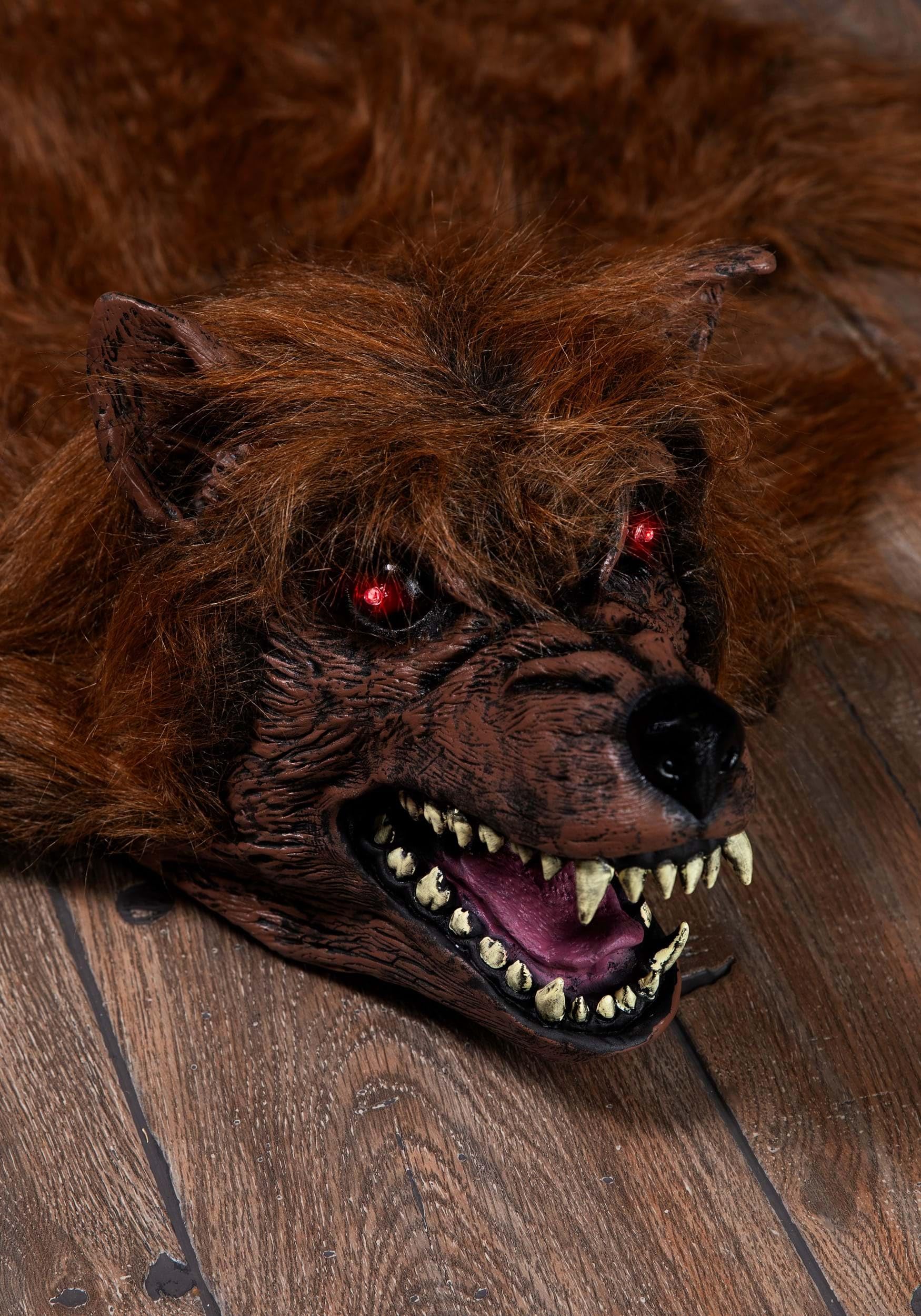 Seasons Brown Werewolf Rug with Light and Sound Decoration | Decorations Standard