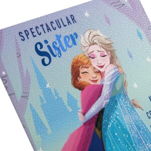 Hallmark Birthday Card for Sister - Disney Frozen Design with Activity