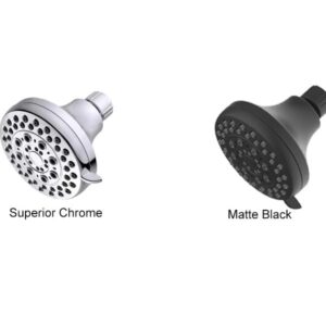 High Presssure Shower head, Premium Chrome Bathroom Fixed Showerhead, 5 Spray Settings Showerheads for Low Water Flow- Excellent Shower Head Replacement for Luxury Shower Experience