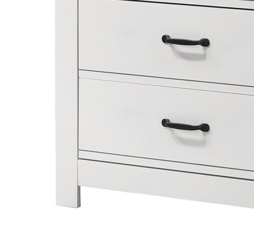 LILOLA LIVING Cassini White 5-Drawer Chest