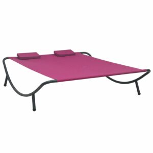 bulaned outdoor sofa,patio furniture set,outdoor furniture, patio bed fabric pink