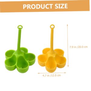 FELTECHELECTR 2 Pcs Silicone Cookers for Poached Flexible Holders for Kitchen Use Ideal for Easy Cooking and Meal Prep