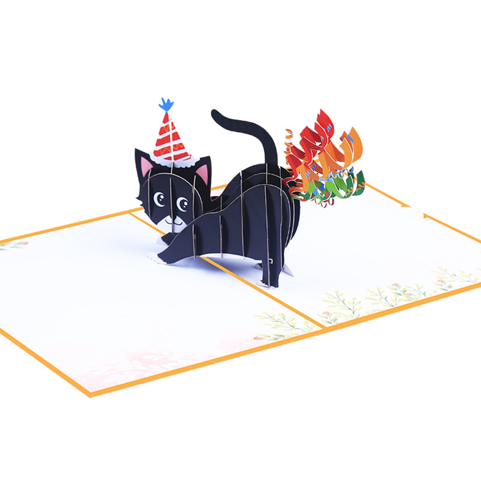 DUBRIX 3D Pop Up Funy Cat Birthday Cards pop up Greeting Cards Happy Birthday gift pop-up card for Animal Lovers, Men, Women, Dad, Husband, Friends, Kids, etc.