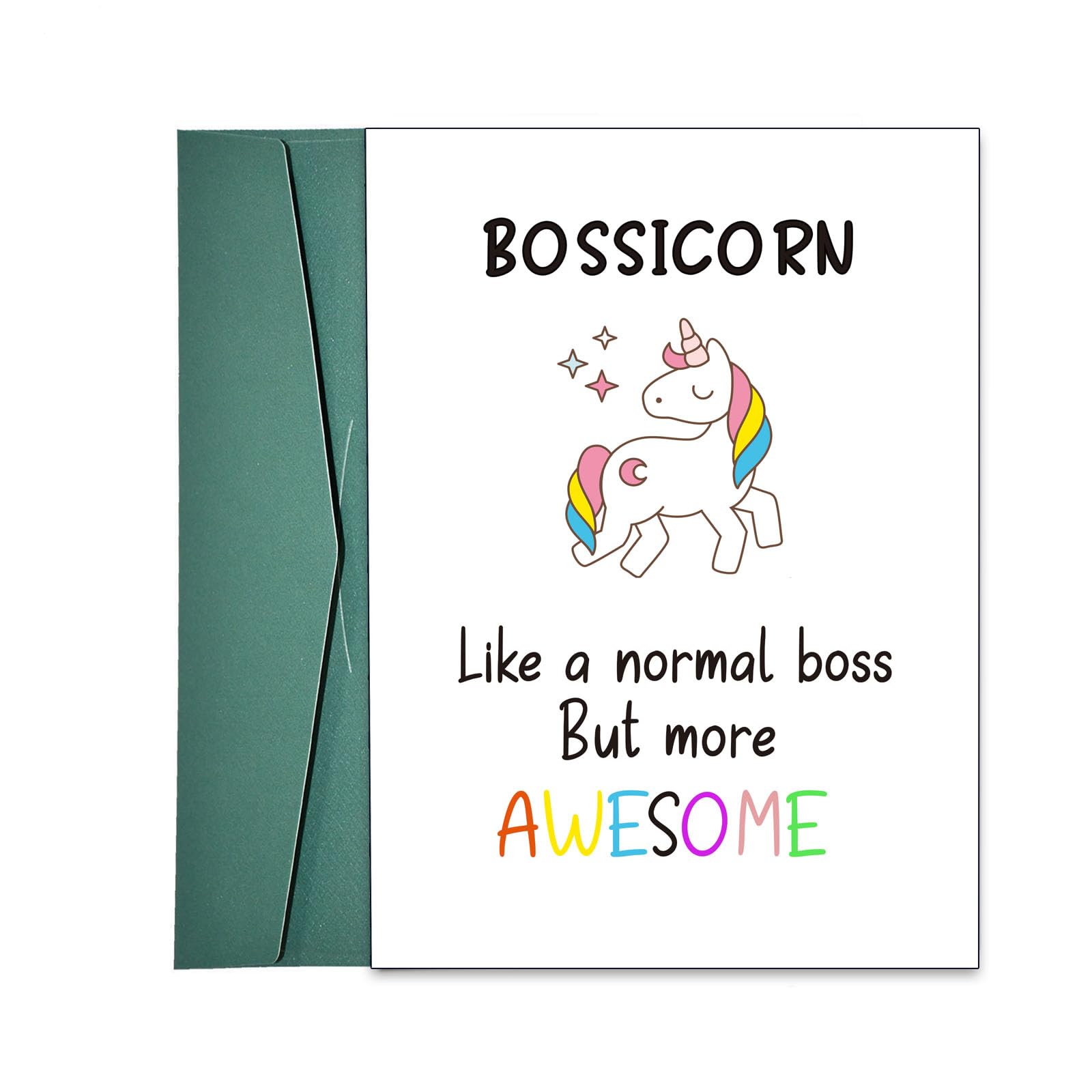 Dapofajo Boss Card, Appreciation Card for Boss, Birthday Card for Boss, Gift for Boss, Happy Boss's Birthday Card