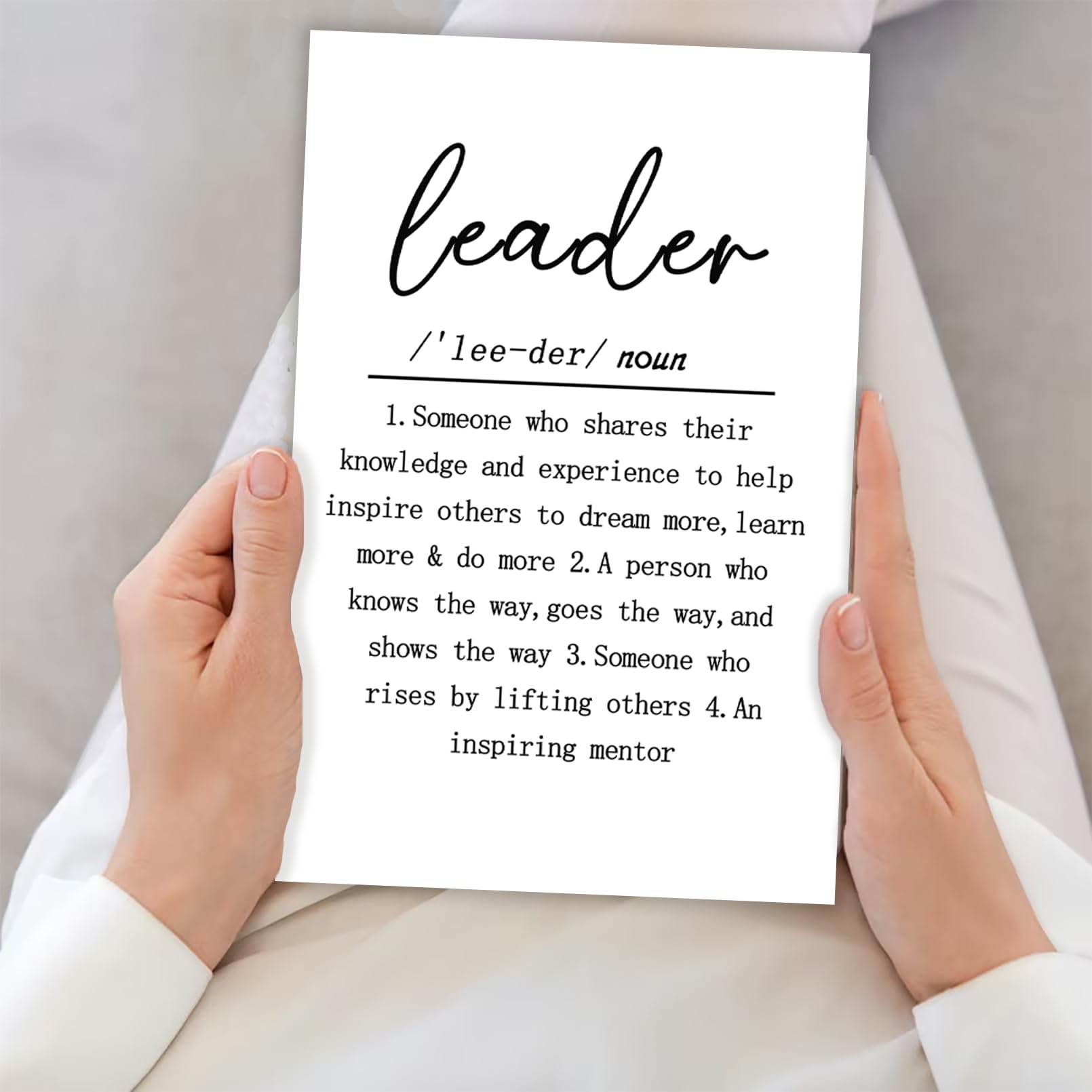 Perfect Bosses Day Card Gifts for Boss Leader, Humor Leader Definition Gift for Boss Lady, Happy Boss's Day Card for Your Leader, Boss Day Card from Staff Coworker Employee, Birthday Card for Leader