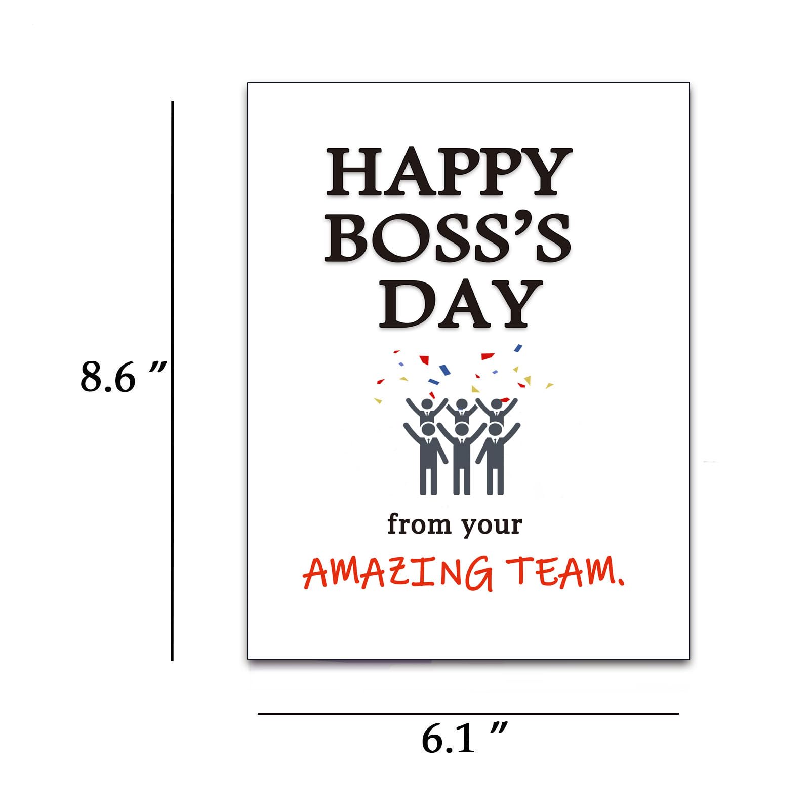 Dapofajo Boss's Day Card, Boss Day Gift for Leader Manager, Happy Boss Day from Your Amazing Team