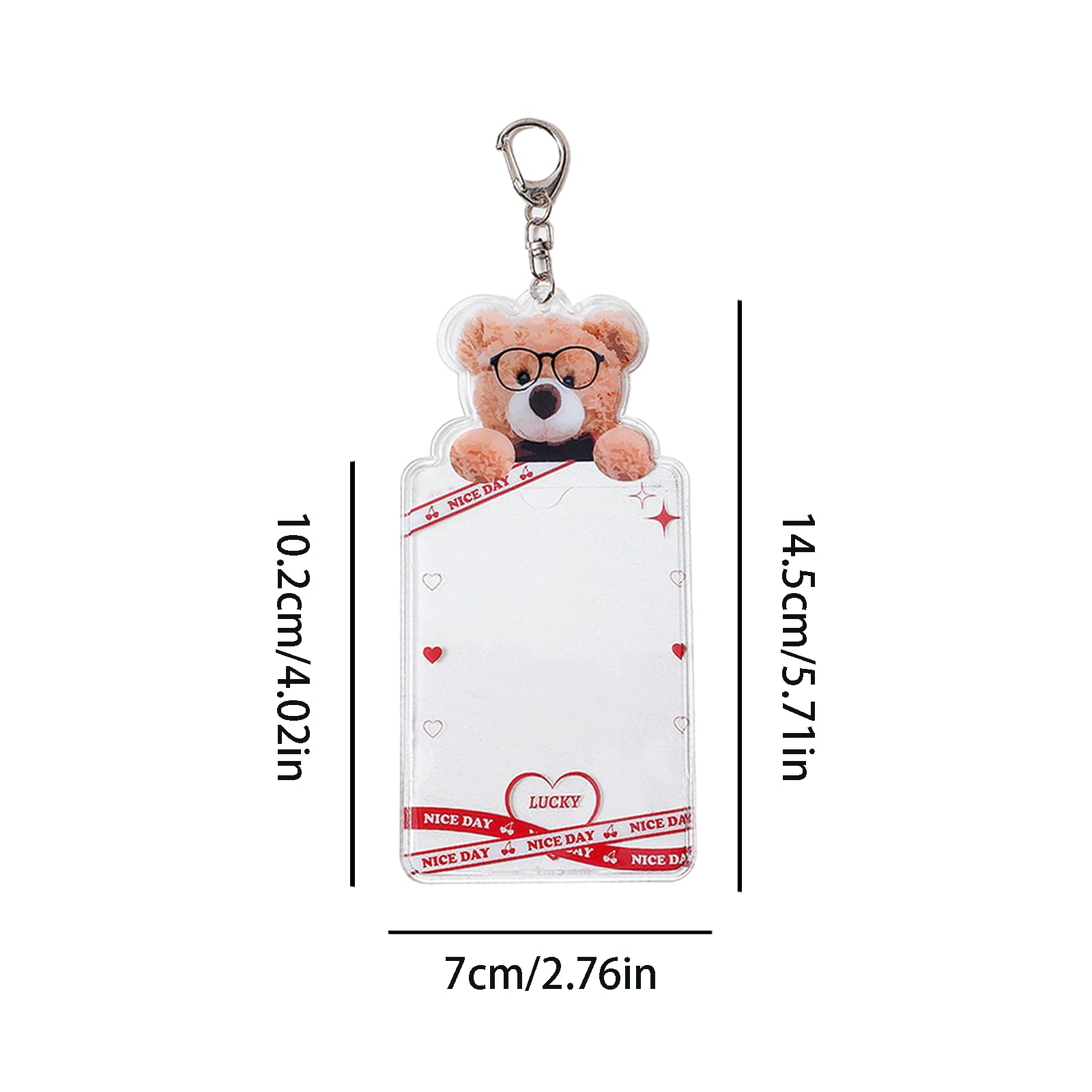 Qusmeiyici 3PCS Photocard Holder Keychain Cute Kpop Photocard Holder Photocard Keychain Cute Card Holder Protective Photo Sleeves Pendant Keychain Keychain ID Card Holder, ID Student Card Holder