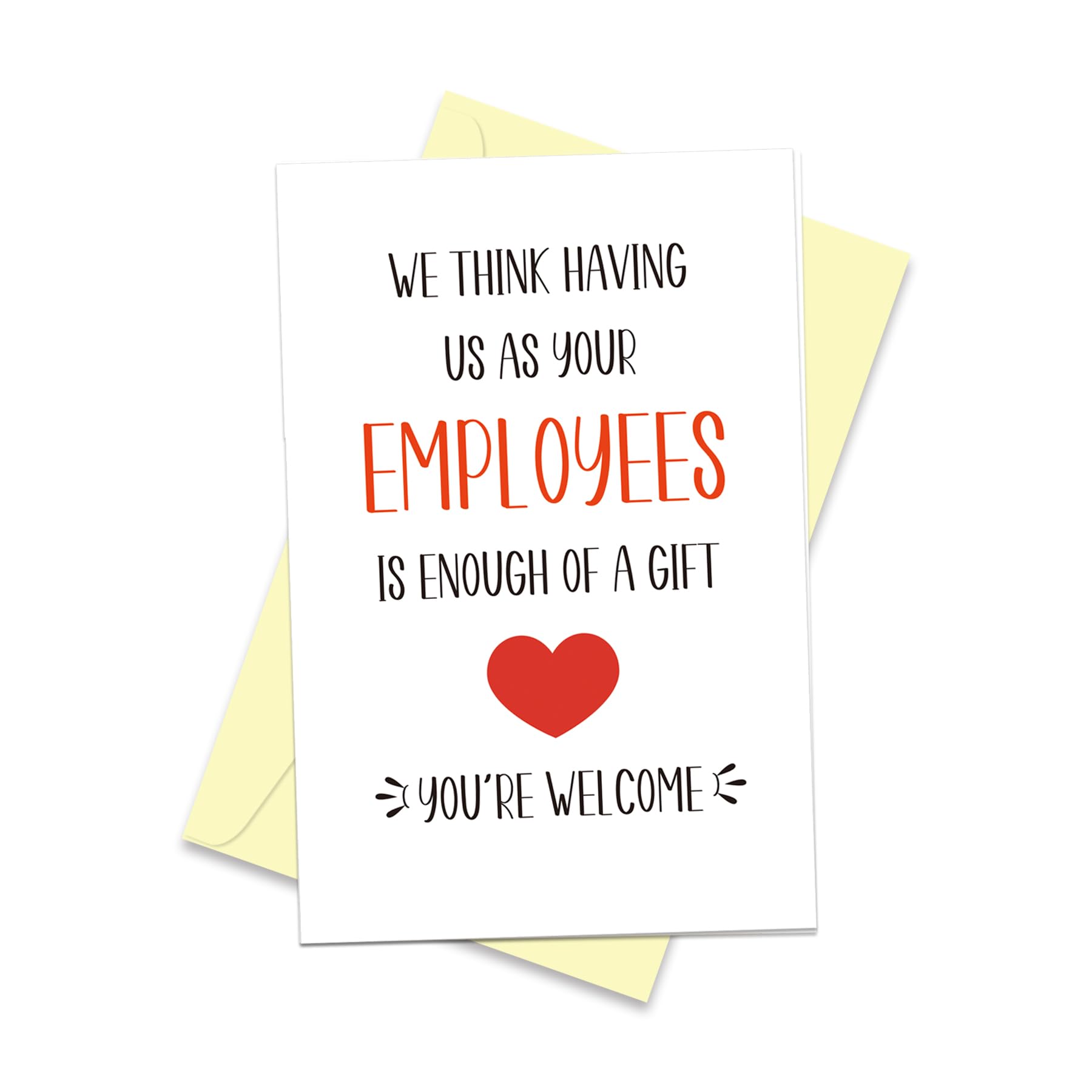 Arsagen Jokey Happy Boss's Card for Team Leader, Employer Appreciation Card, Hilarious Birthday Card for Manager, Funny Boss Day Card