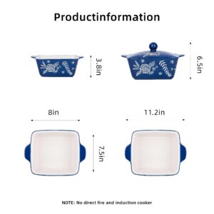 Wisenvoy Casserole Dish With Lid Casserole Dishes For Oven Casserole Dish Baking Dish Baking Dishes For Oven Ceramic