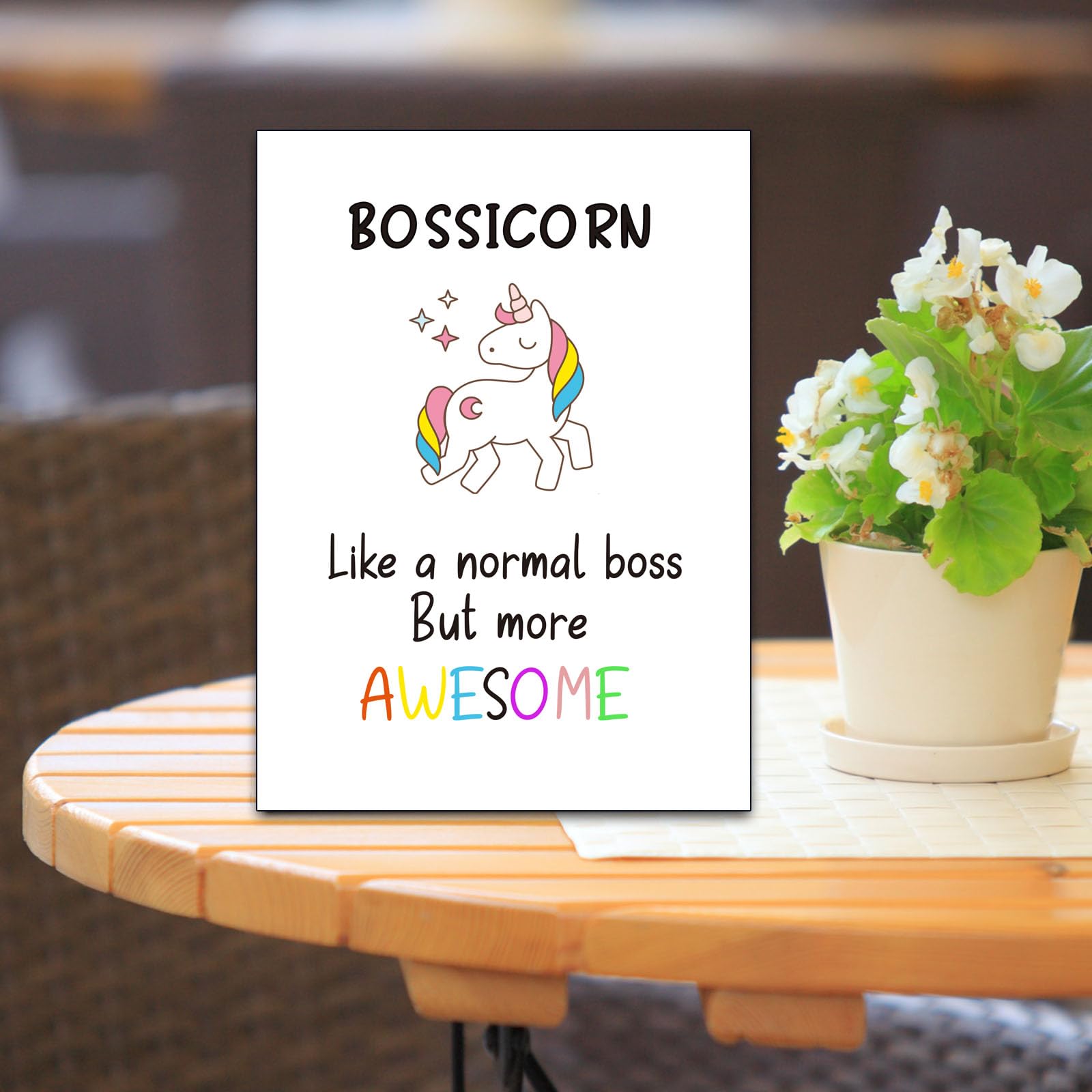 Dapofajo Boss Card, Appreciation Card for Boss, Birthday Card for Boss, Gift for Boss, Happy Boss's Birthday Card