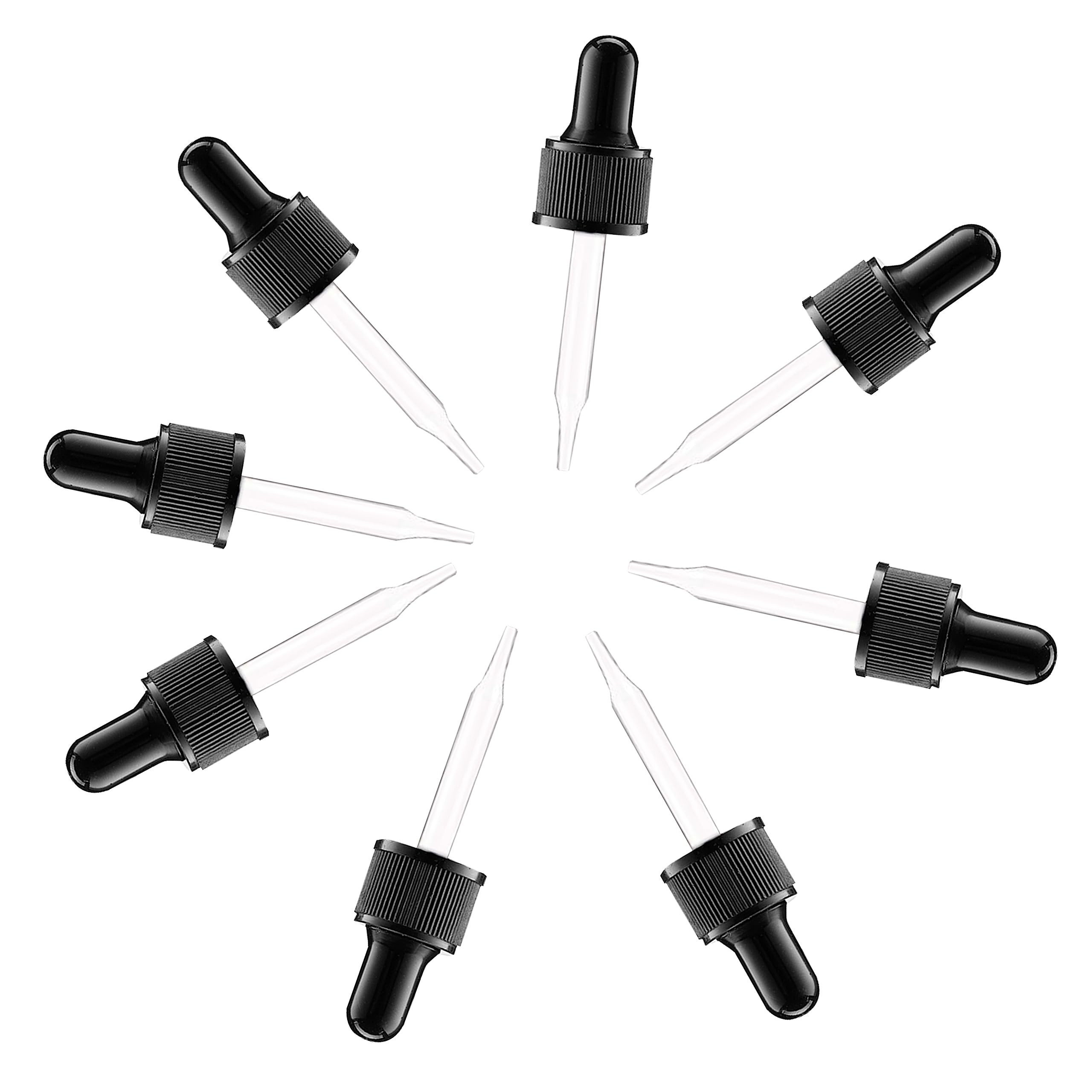 VitalUp Glass Eye Dropper for Essential Oil, Herbal Extracts, Homeopathic Remedies, Nail Polish Remover,15 ML 8-Pack