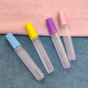 4pcs Clear Plastic Embroidery Felting Sewing Needles Container Pin Needle Storage Tubes Bottle Holder Knitting Needle for Case Box Needle Storage Box