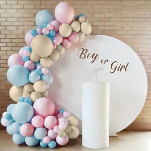 DIY Gender Reveal Party Decorations-138pcs Pink and Blue Balloon Garland Kits for Gender Reveal Balloons Backdrop Wall Birthday Party Supplies Bridal Shower Decor Boy Girl Baby Shower Decorations