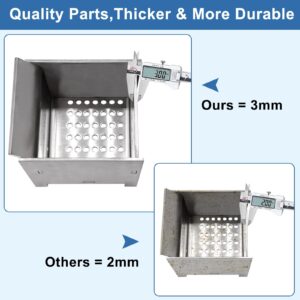 Criditpid 86624 Burn Pot Replacement for Vogelzang VG5790, VG5770 Pellet Stove, Stainless Steel Firepot for US Stove King KP130, 5502M, Ashley 5500 5500M 5500XL Pellet Stoves.