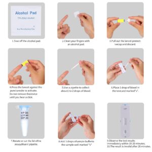 H. Pylori，Helicobacter Pylori Detection 2 Test kit, 10-15 Minutes of Quick Home Testing, The Result is Highly Accurate, Easy to use and Read