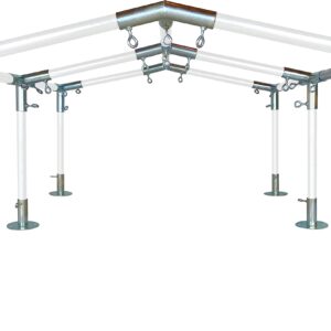 Carport Kit, 20' x 20' Low Peak Canopy Fittings, DIY Metal Carport Frame Parts, 1-1/2" EMT Fittings