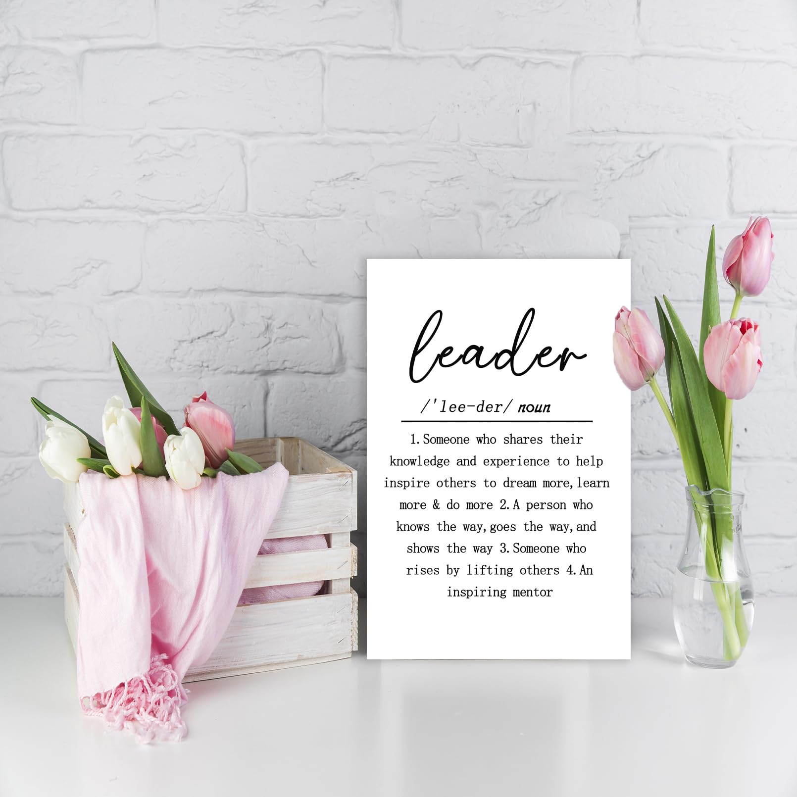 Perfect Bosses Day Card Gifts for Boss Leader, Humor Leader Definition Gift for Boss Lady, Happy Boss's Day Card for Your Leader, Boss Day Card from Staff Coworker Employee, Birthday Card for Leader