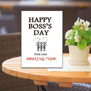 Dapofajo Boss's Day Card, Boss Day Gift for Leader Manager, Happy Boss Day from Your Amazing Team