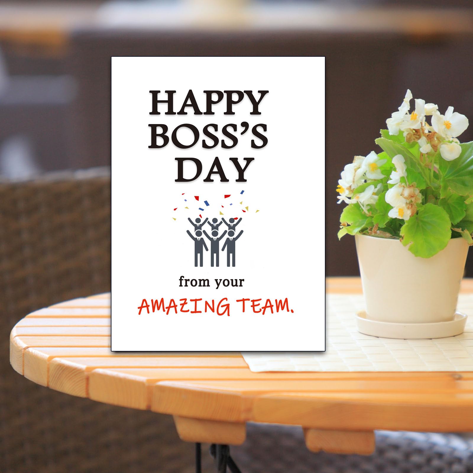 Dapofajo Boss's Day Card, Boss Day Gift for Leader Manager, Happy Boss Day from Your Amazing Team