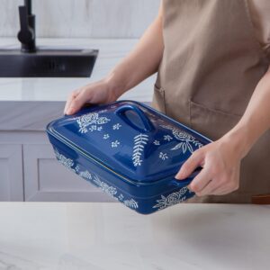 Wisenvoy Casserole Dish With Lid Casserole Dishes For Oven Baking Dishes For Oven Ceramic Casserole Dish Baking Dish