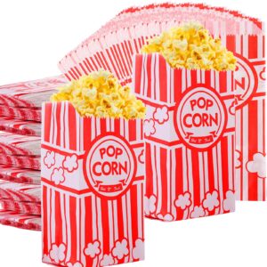 200 pieces paper popcorn bags 2 oz pop corner bags individual servings for popcorn machine party disposable pop corn storage christmas bag bulk