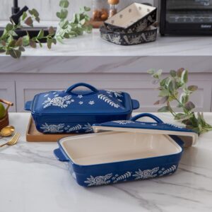 Wisenvoy Casserole Dish With Lid Casserole Dishes For Oven Baking Dishes For Oven Ceramic Casserole Dish Baking Dish