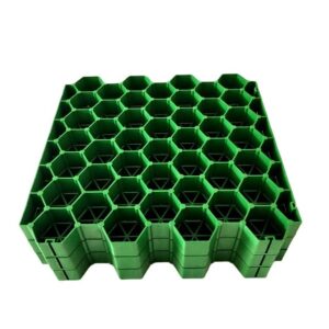 Permeable Grass Pavers Grid Flat-Interlocked,HDPE Plastic Shed Base for Landscaping and Soil Reinforcement in Parking Lots,RV and Boat Storage Pads,Driveways (8 Pieces/22 sq.ft.) (Green)