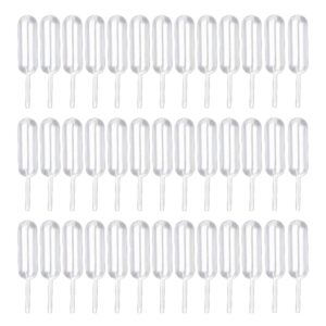 uuyyeo 100 pcs 4ml mini plastic pipettes small sauce squeeze droppers cupcake shots liquid infusers injectors dropping pipettes eye dropper pipettes