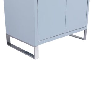 Fine Fixtures Opulence Collection 30 in. W x 18 in. D x 33 in. H Bathroom Vanity in Pastel Blue with White Ceramic Sink - Chrome Hardware