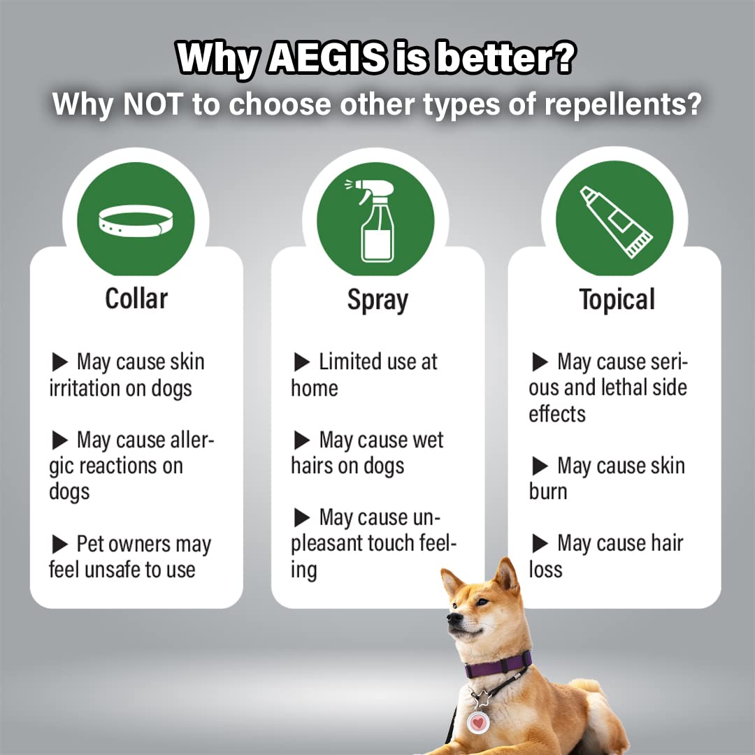 Bug-Off Clip for Dogs, Repels Flea, Tick & Mosquito for 60 Days, Natural Flea and Tick Repellent Collar [Made in Korea] Aegis by KN FLAX (Daisy)