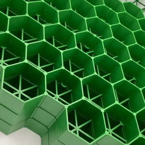 Permeable Grass Pavers Grid Flat-Interlocked,HDPE Plastic Shed Base for Landscaping and Soil Reinforcement in Parking Lots,RV and Boat Storage Pads,Driveways (8 Pieces/22 sq.ft.) (Green)