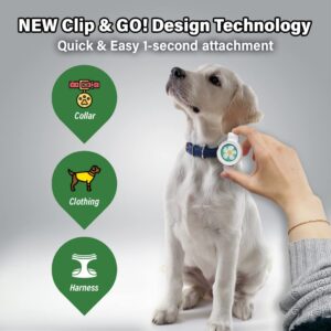 Bug-Off Clip for Dogs, Repels Flea, Tick & Mosquito for 60 Days, Natural Flea and Tick Repellent Collar [Made in Korea] Aegis by KN FLAX (Daisy)