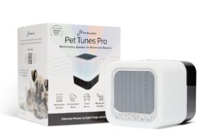 pet tunes pro- a multisensory calming music speaker for dogs ad cats- veterinary, kennel and home