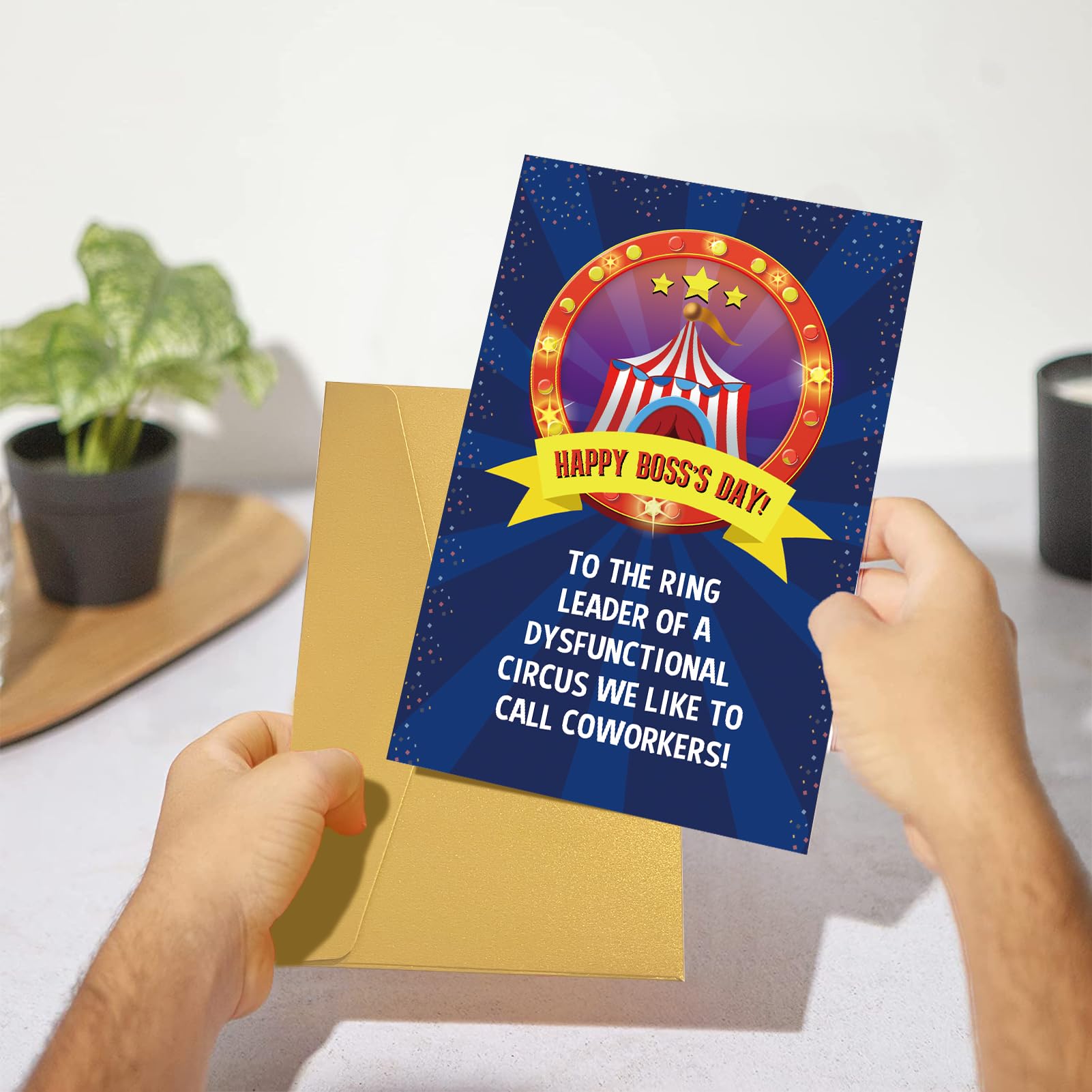 Goroar Funny Boss’s Day Card, Boss Appreciation Card, Boss’s Day Gift, Ring Leader of Dysfunctional Circus Card