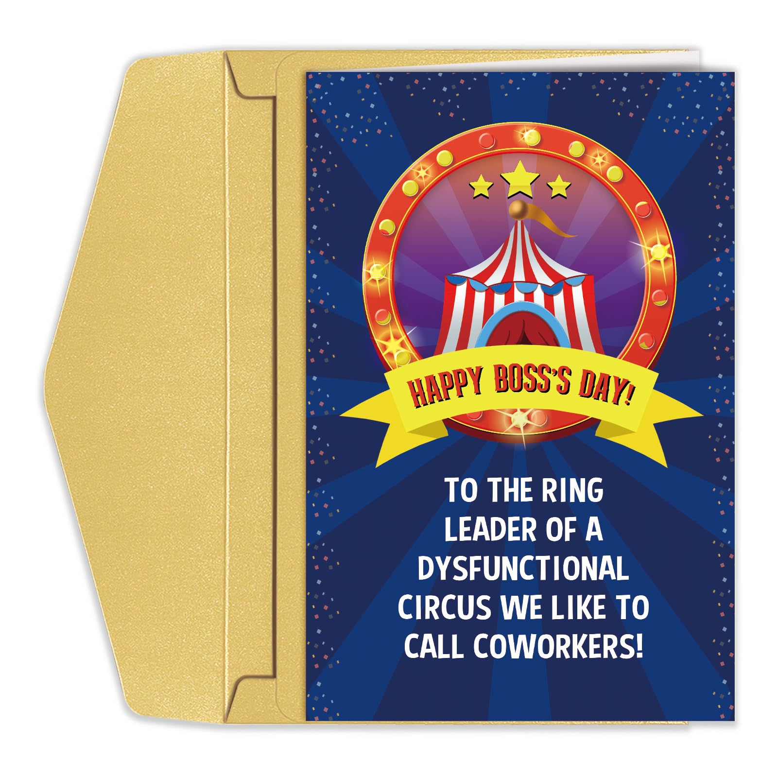 Goroar Funny Boss’s Day Card, Boss Appreciation Card, Boss’s Day Gift, Ring Leader of Dysfunctional Circus Card