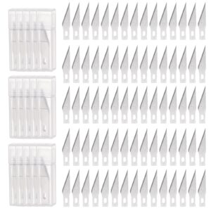 harfington 60pcs exacto knife blades #11 hobby knife replacement blades spare precision exacto blades hobby knife blade refills for diy, art, cutting, carving, scrapbooking, stencil