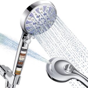 High Pressure 10-mode Detachable Shower Head & 6 Pack Replacement Shower Filter