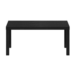 Furinno Classic Simple Coffee Table for Living Room, 38.98 (W) x 17.52 (H) x 18.9 (D) Inches, Black