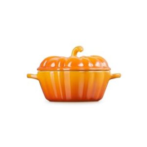 Le Creuset Stoneware Figural Pumpkin Petite Cocotte, 12 oz., Persimmon