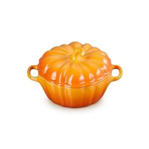 Le Creuset Stoneware Figural Pumpkin Petite Cocotte, 12 oz., Persimmon